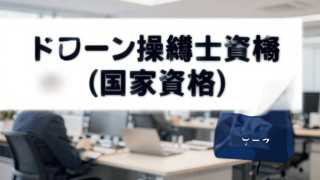 ドローン操縦士資格(国家資格)の転職・年収ガイド