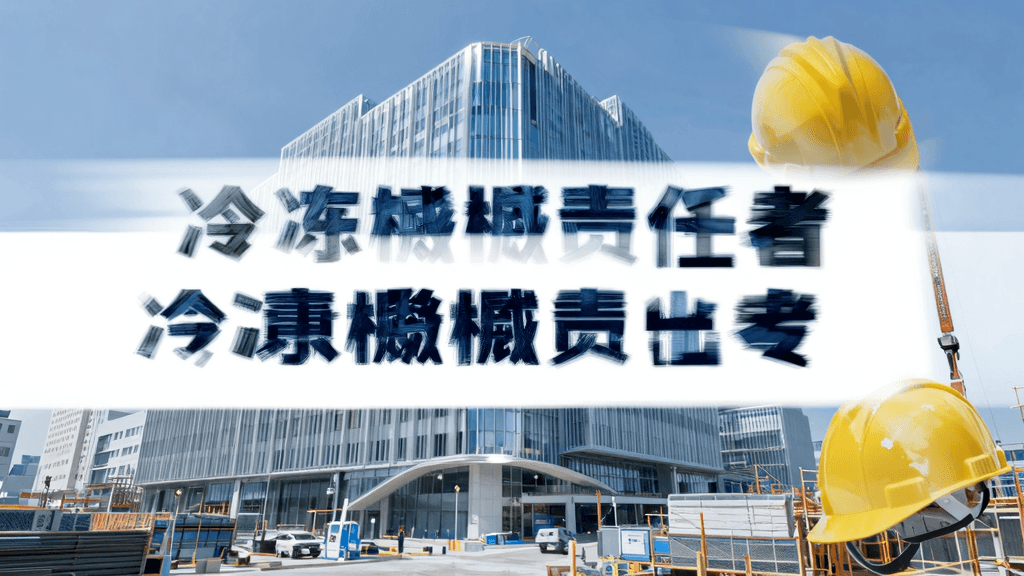 冷凍機械責任者の転職・年収ガイド