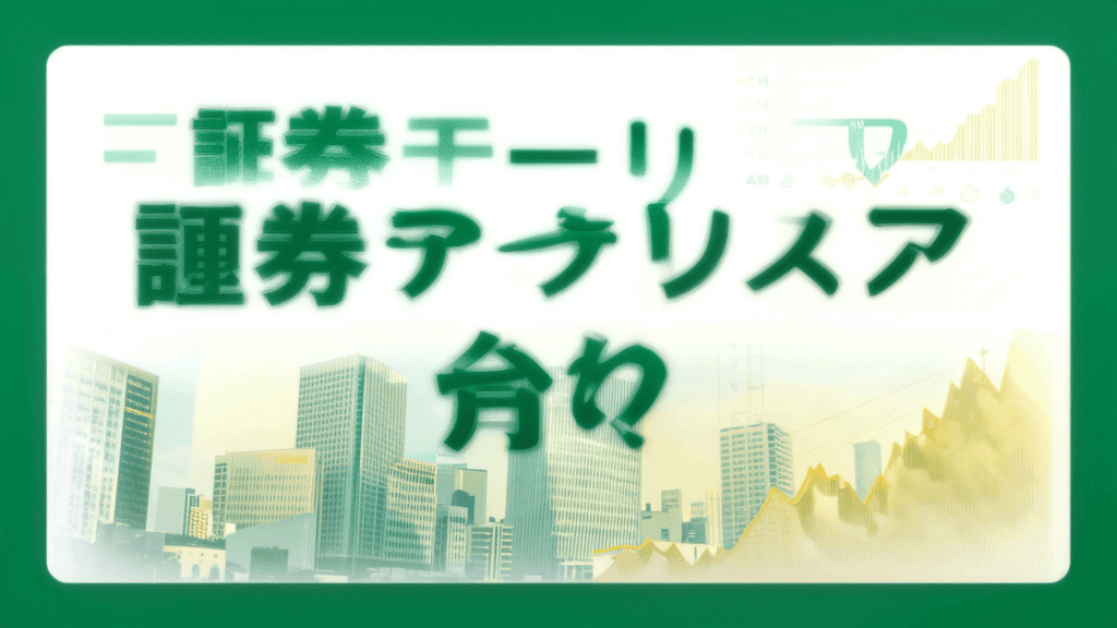 証券アナリストの転職・年収ガイド