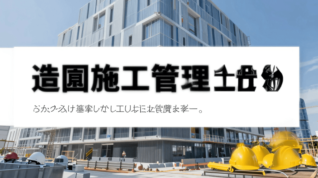 造園施工管理技士の転職・年収ガイド